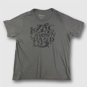 Zac Brown Band T-Shirt Mens XL Grey‎ 2015 Tour Road Tested Country Graphic Tee